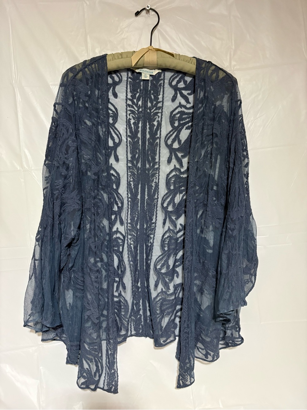 Sundance Women's Gray Lace Sweater
